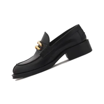 Lanvin Buckled Leather Loafers