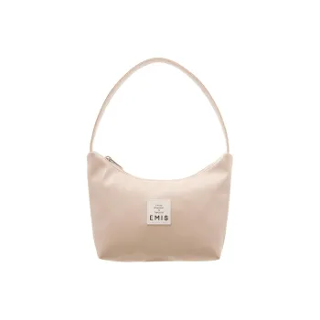 Emis PU Polyurethane Hobo Bag One Shoulder Handbags Regular Women's Cream