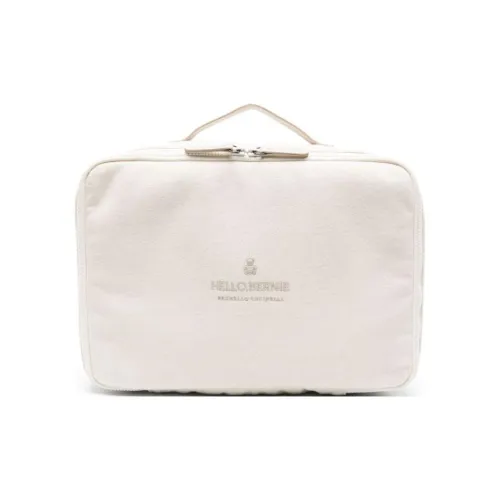 Brunello Cucinelli Kids Logo-embroidered Cashmere Blend Organizer Bag Pack Of Two