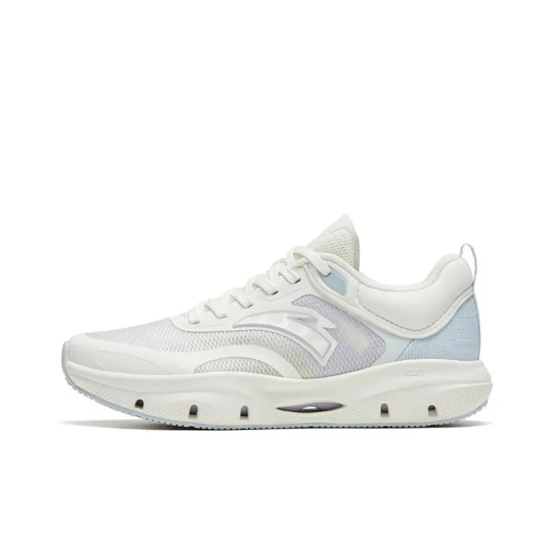 Anta Anti Slip Wear Resistant Low Top Training Shoes Women's White Blue-0