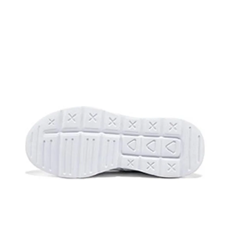 Erke Cushioning Anti Slip And Wear Resistant Low Top Running Shoes Women's White Blue-4