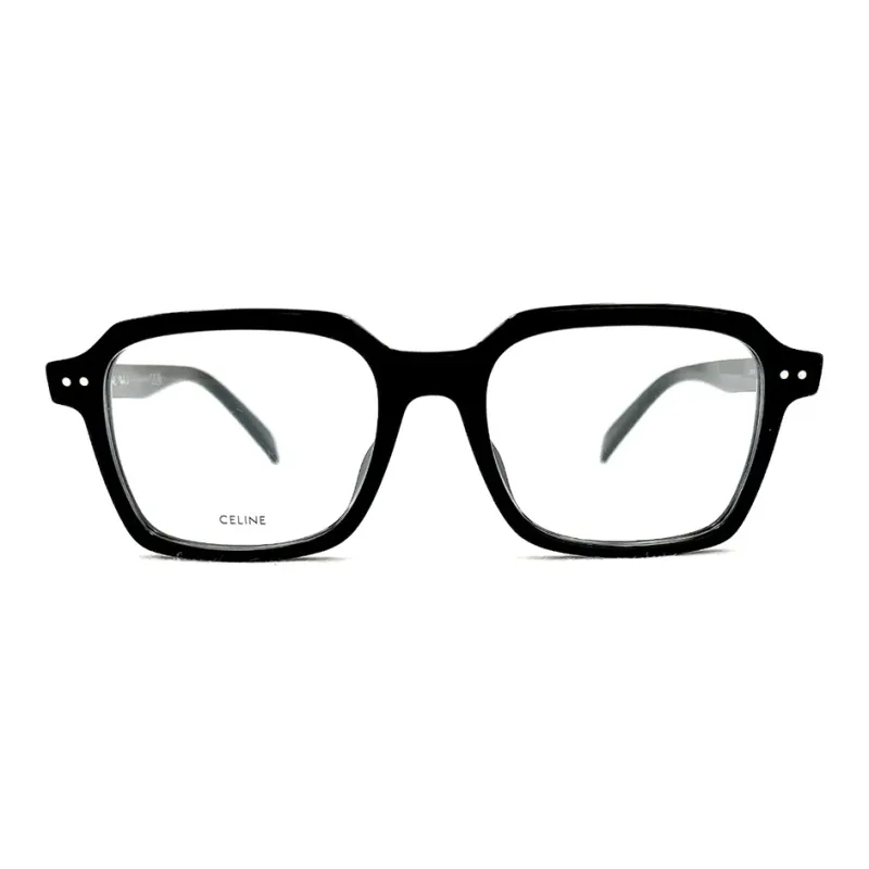 CELINE Acetate Square Eyeglass Frames Men's Black-1