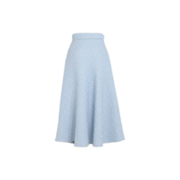 SNBL Casual Long Skirts Women's Blue-1
