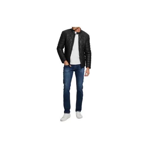 GUESS Jacket Men Black