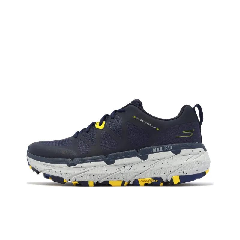 Skechers Casual Shoes Men Low Top Marine Blue/Gray/Yellow-0