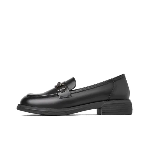 JOSINY Platform British Style Small Leather Shoes Loafers 3cm Women's