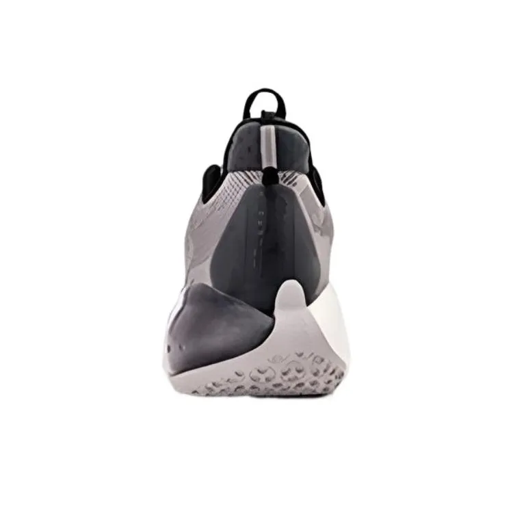 Aape x LiNing YuShuai 14 Boom Low Cushioning Wear Resistant Low Top Basketball Shoes Men's Haze Gray-4