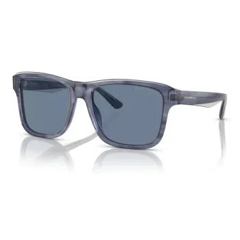EMPORIO ARMANI Square Sunglasses Men's Blue