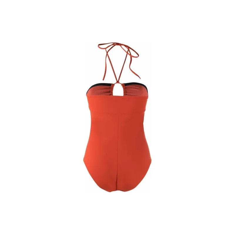 Ulla Johnson Halterneck Gathered Swimsuit-1