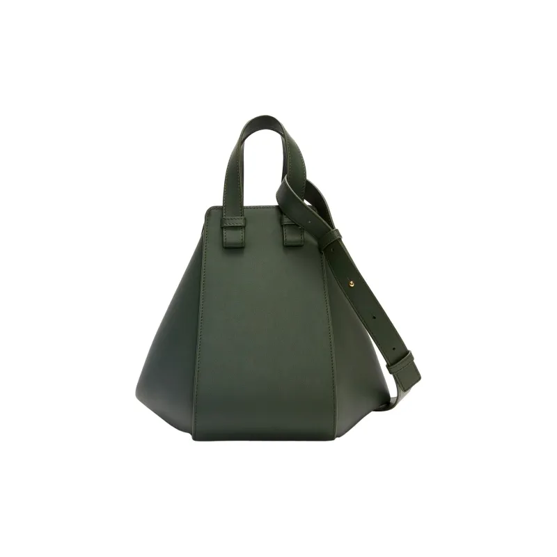 LOEWE Hammock Calfskin Hammock Bag, Shoulder Bag, Crossbody Bag, Handbag Trumpets Women's Dark Green-2
