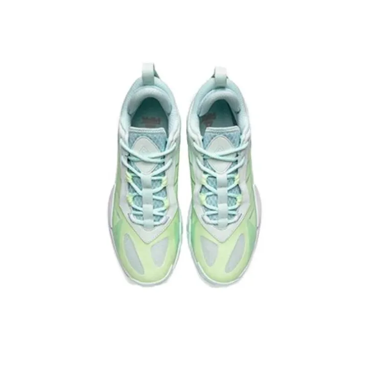 PEAK Cushioning Wear Resistant Mid Top Basketball Shoes Men's Gouache Green-3