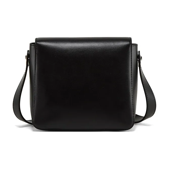 Teenmix Cow Leather Tofu Bag Small Square Bag Shoulder Bag Medium Size Women's Brown/Black-18
