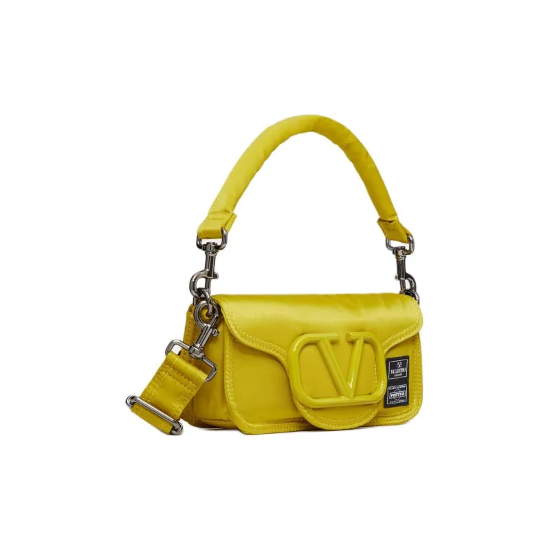 Valentino PORTER Locò Nylon Shoulder Bag Crossbody Bag Handbag Women's Yellow-1