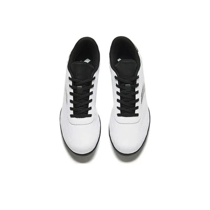 Anta TF Rubber Broken Studs Artificial Ground Slip Resistant Soccer Shoes Men's White Black-2