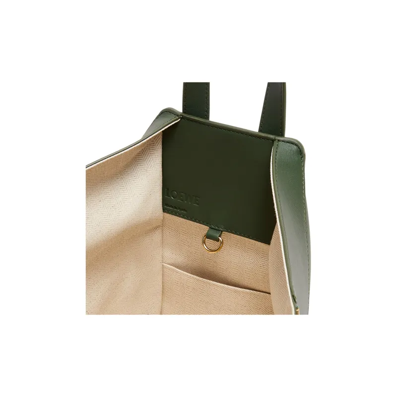 LOEWE Hammock Calfskin Hammock Bag, Shoulder Bag, Crossbody Bag, Handbag Trumpets Women's Dark Green-5