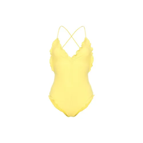 Ulla Johnson Ruffle-detailing V-neck Swimsuit