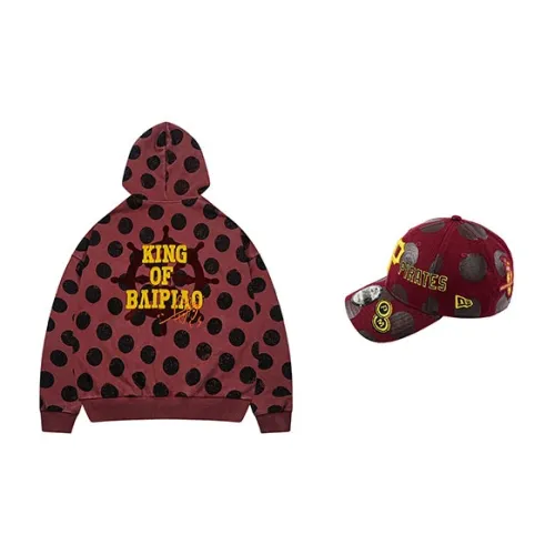 Mlb X Moose X New Era X S45 New Era X MLB Co-brand Sweatshirt Sets Unisex Burgundy