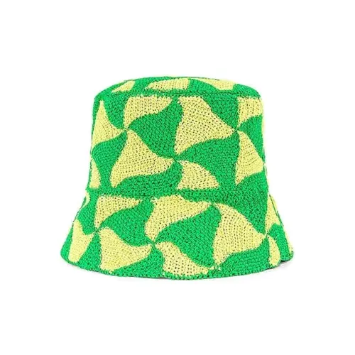Bottega Veneta Cotton, Polyamide Bucket Hats Men's Green
