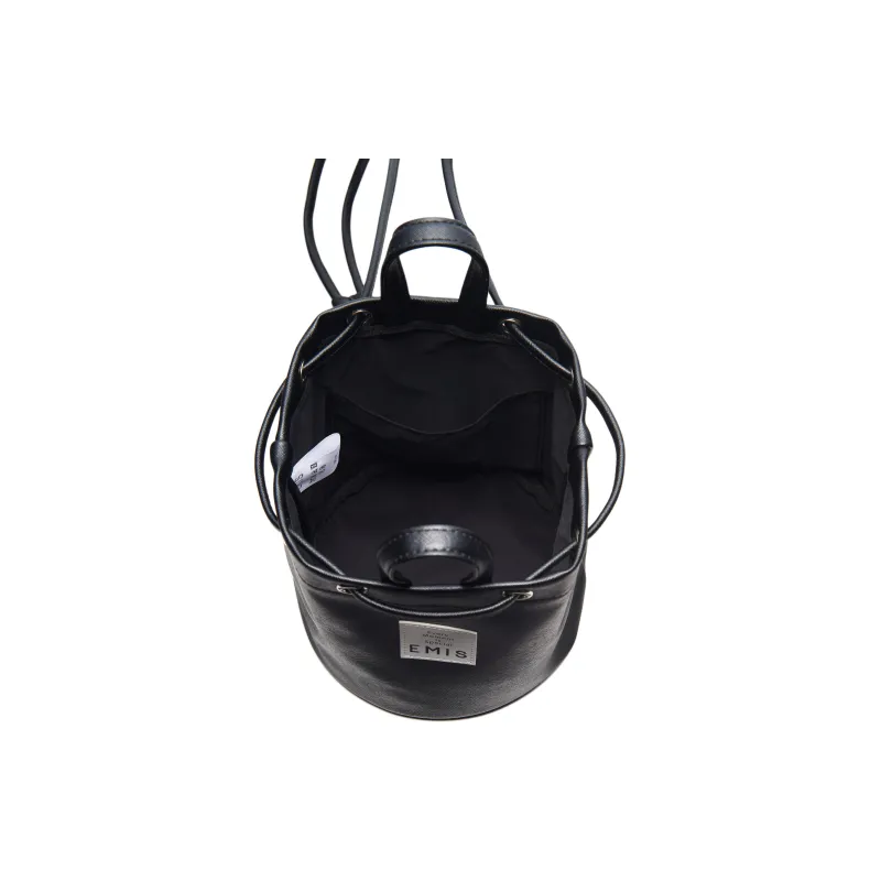 Emis PVC Crossbody Bag Shoulder Bag Mini Unisex Black-3