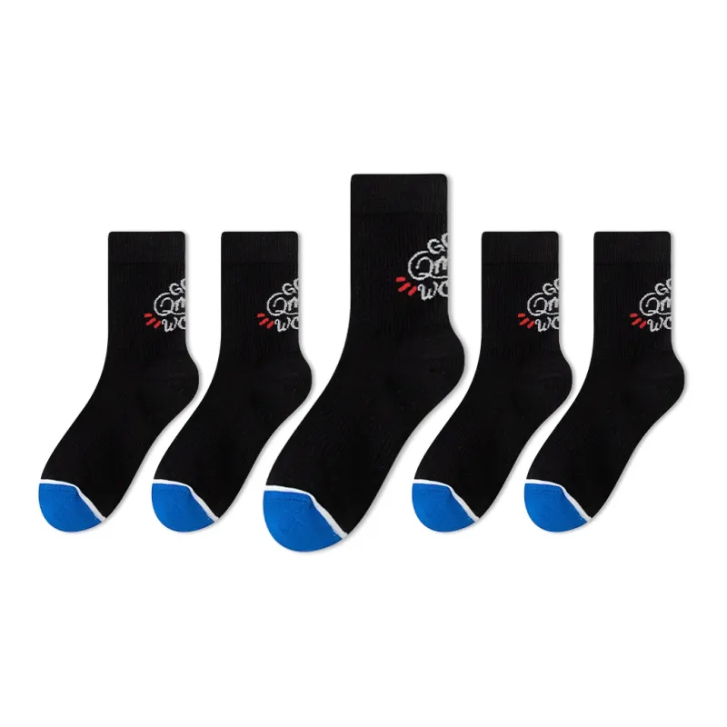 SALOATO Knee High Socks Unisex 5 Pack-24