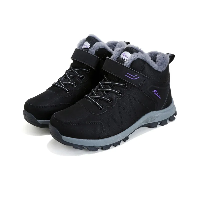Mulinsen Outdoor Shoes Women's Low Top Black/Purple-1