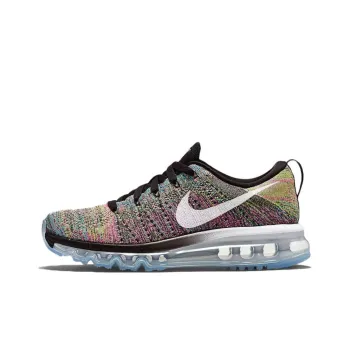 Nike Flyknit Air Max Muti Color Pink Pow Chlorine Blue Women's