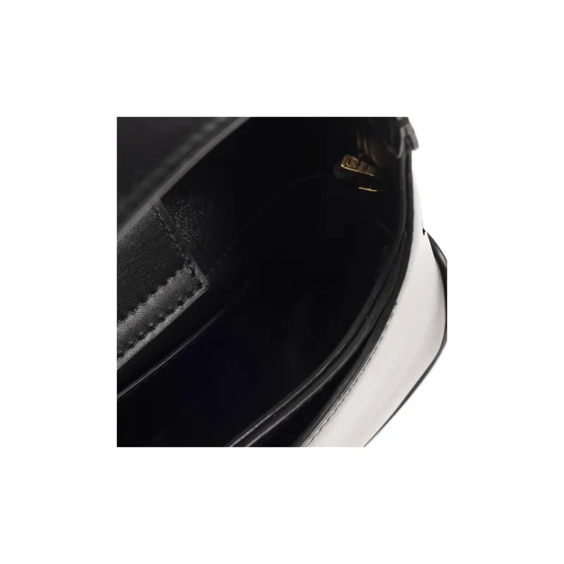 FERRAGAMO Laminated Calfskin Crossbody Bag, Shoulder Bag Mini Women's Black-4