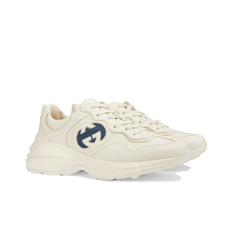 GUCCI Rhyton 'Interlocking G Ivory Blue'-1