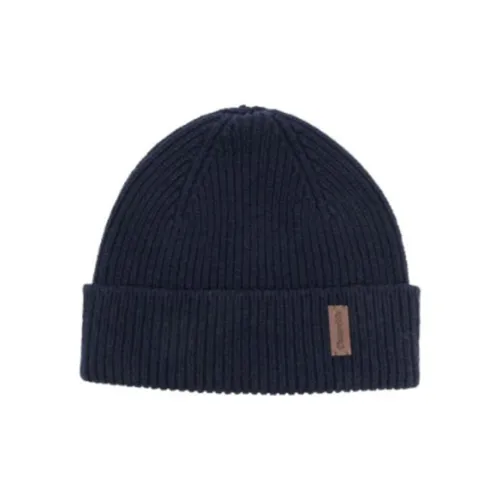 CHURCH'S Cashmere Merino Wool Beanies Men's Blue