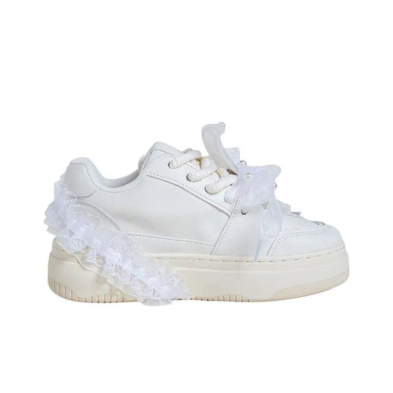 OYNN Young Baby Series Skateboard Shoes Women's Low Top Beige-1