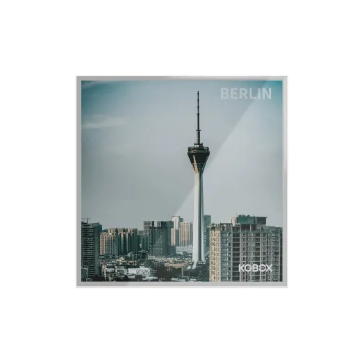 KGBOX Building Block City Skyline Acrylic One Piece Storage Picture Frame Transparent Display Case Model Accessories-1