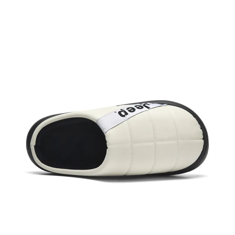 Jeep Wrap toe Slippers Men's White-3