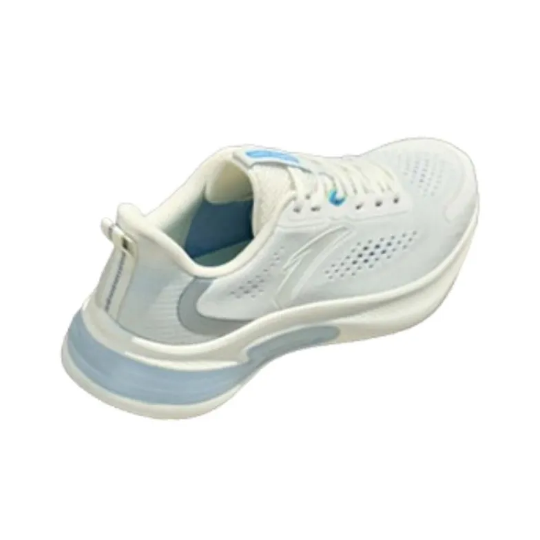 Anta Running Collection Anti Slip Wear Resistant Low Top Running Shoes Men's White Blue-2