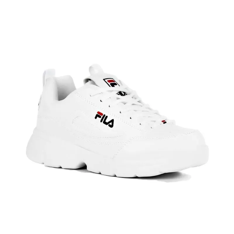 FILA Disruptor SE Cushioned Slip-Resistant Breathable Low-Top Chunky Sneakers Men's White-2