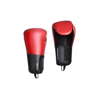 Competition Boxing Gloves PU Leather Boxing Sanda Muay Thai Competition Training Unisex Red Black