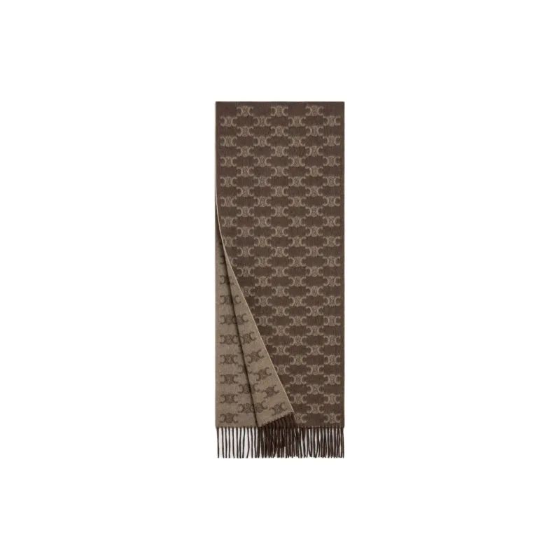 CELINE Scarf In Monogram Cashmere-1