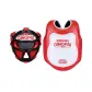 Face Masks Thickened Protective Gear Red White Two-Piece Set
