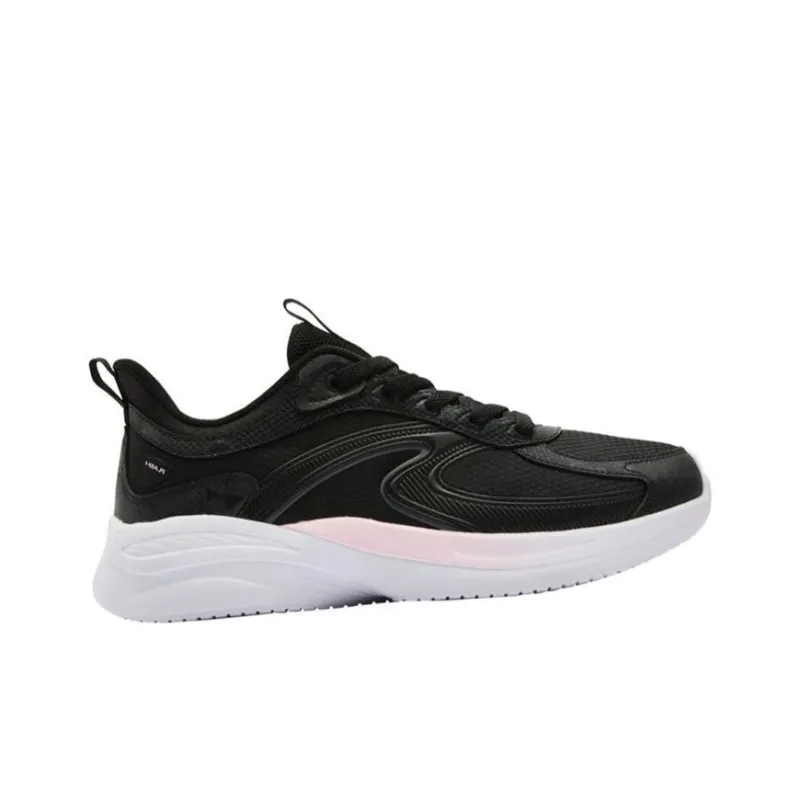 QIAODAN Slip Resistant Rebound Low Top Running Shoes Women's Black-1