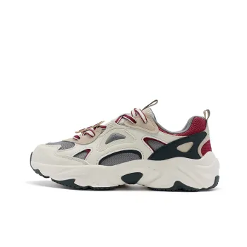 XTEP New Year Collection Slip Resistant Cushioning Low Top Casual Shoes Men's Milk Tea White Earth Gray
