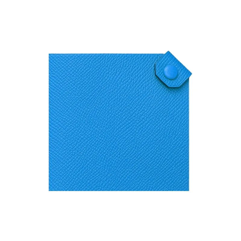HERMES Tarmac Epsom Leather Passport Holder Small Size Women's B3 Bleu Zanzibar Tanzanian Blue-1