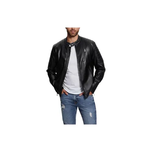 GUESS Jacket Men Black