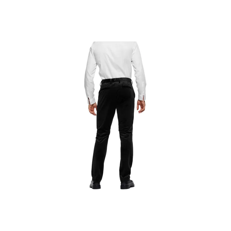 GUESS Fulham Velvet Slim Trousers Casual Pants Men's Black-1