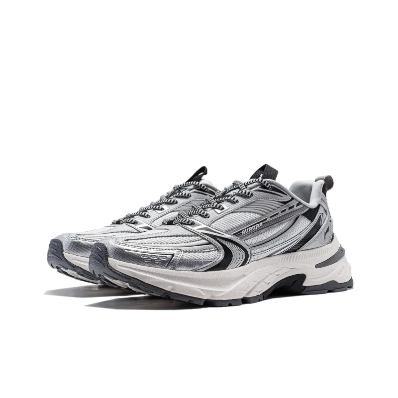 LINING Aurora 2K Casual Shoes Men Low Top White Silver-2