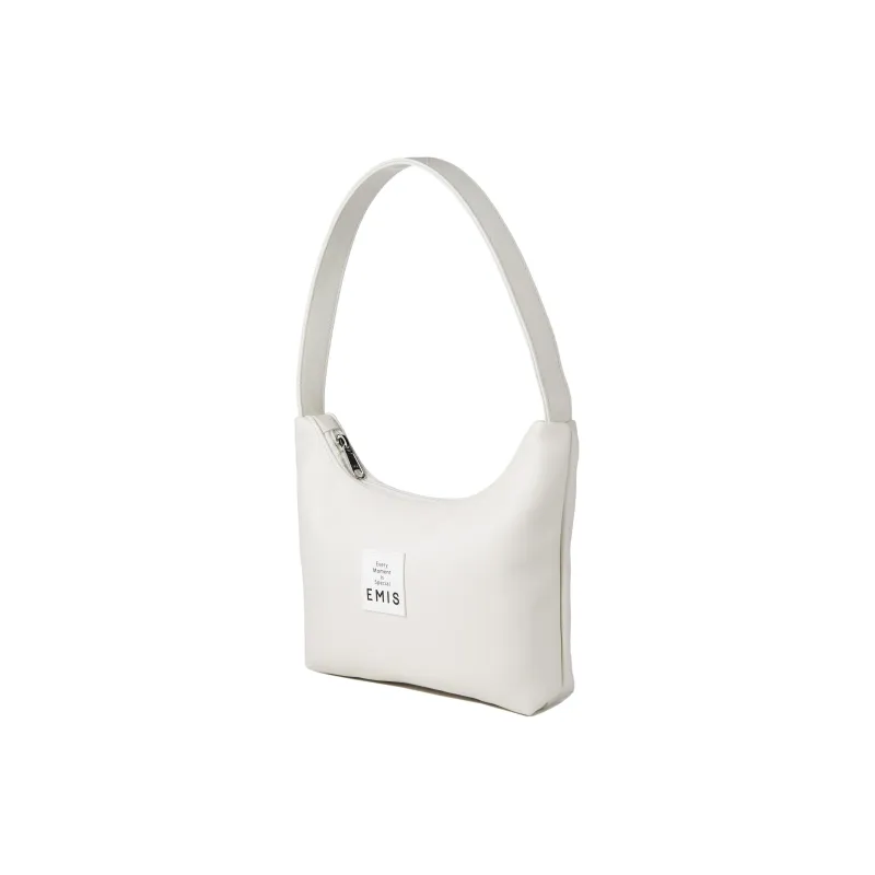 Emis PVC Handbag, Shoulder Bag Regular Unisex White-1