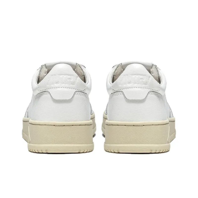 AUTRY Medalist Leather Low White-3