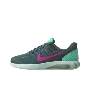 Nike Lunarglide 8 Green Glow Fire Pink Women's