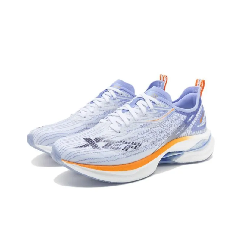 XTEP To Light 7.0 PRO Anti Slip And Wear Resistant Breathable Low Top Running Shoes Men's White Purple-2
