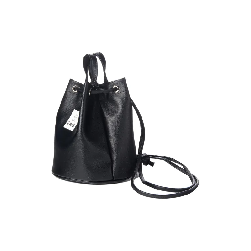 Emis PVC Crossbody Bag Shoulder Bag Mini Unisex Black-1