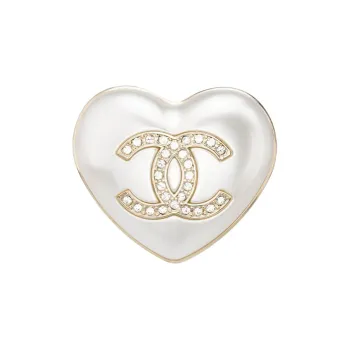 CHANEL Brooches Women's White Gold
