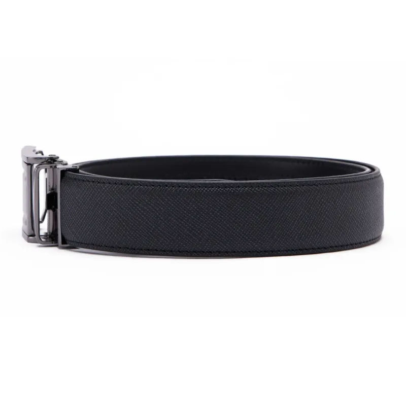 PEDRO Automatic Buckle Cow Leather Leather Belts Men's Black-1